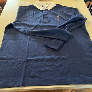 Polo by Ralph Lauren Men's Blue Shirt with White Collar